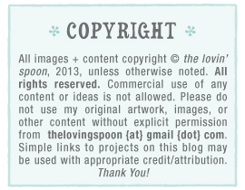 All images and content copyright © the lovin’ spoon, 2013, unless otherwise noted. All rights reserved.